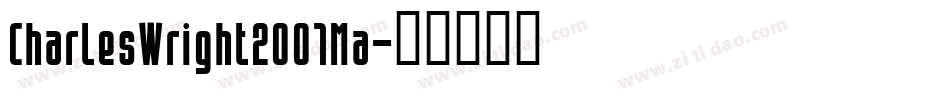 CharlesWright2001Ma字体转换