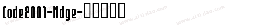 Code2001-Mdge字体转换