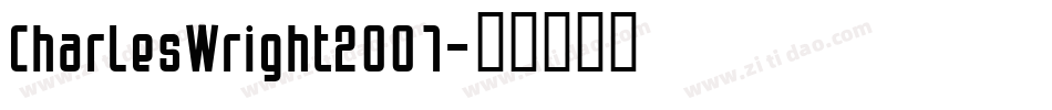 CharlesWright2001字体转换