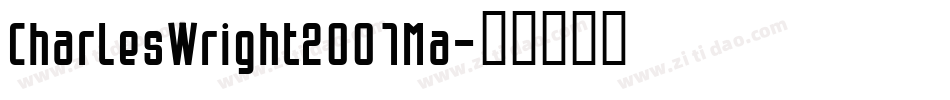 CharlesWright2001Ma字体转换