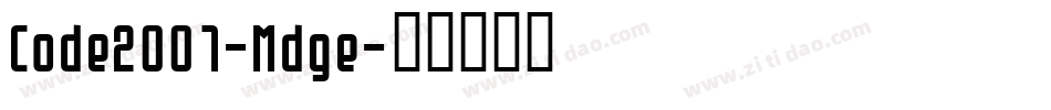 Code2001-Mdge字体转换