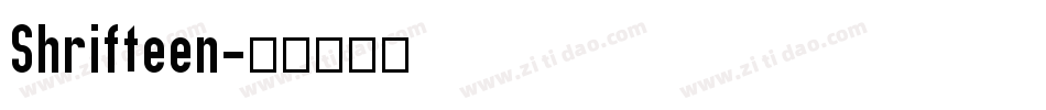 Shrifteen字体转换