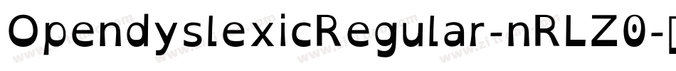 OpendyslexicRegular-nRLZ0字体转换