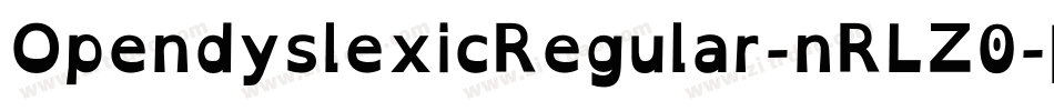 OpendyslexicRegular-nRLZ0字体转换