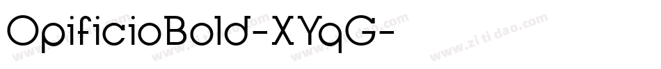 OpificioBold-XYqG字体转换