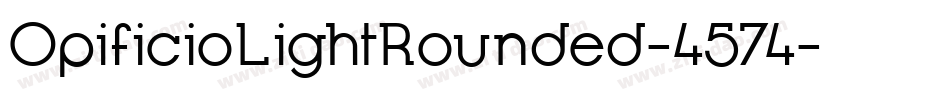 OpificioLightRounded-4574字体转换