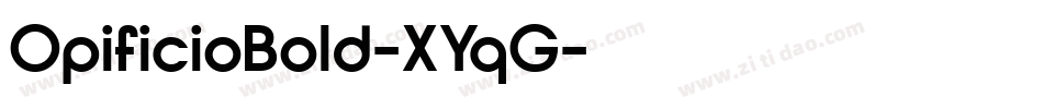 OpificioBold-XYqG字体转换