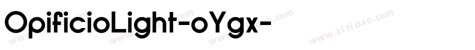 OpificioLight-oYgx字体转换