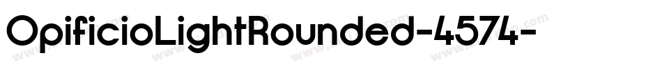 OpificioLightRounded-4574字体转换
