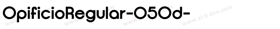 OpificioRegular-05Od字体转换