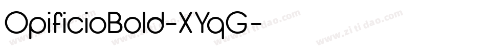 OpificioBold-XYqG字体转换