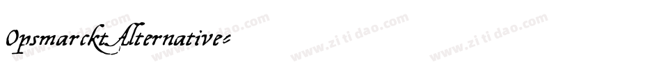 OpsmarcktAlternative字体转换