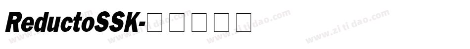 ReductoSSK字体转换