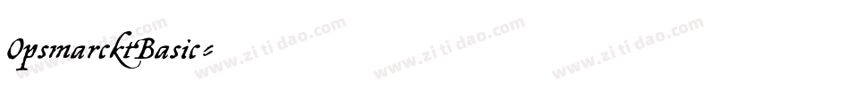 OpsmarcktBasic字体转换