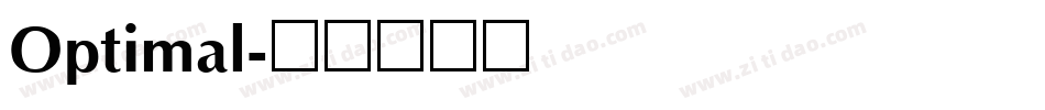 Optimal字体转换