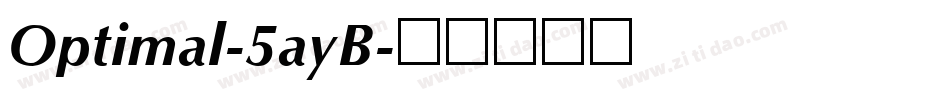 Optimal-5ayB字体转换