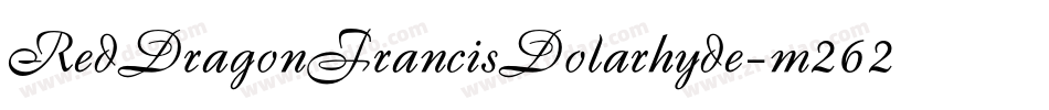 RedDragonFrancisDolarhyde-m262字体转换