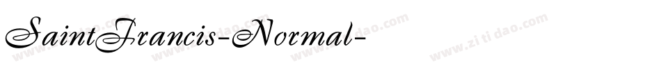 SaintFrancis-Normal字体转换