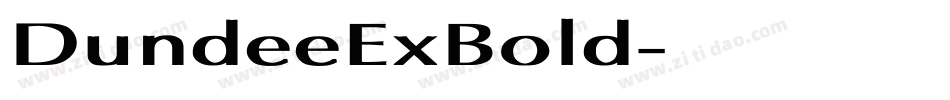 DundeeExBold字体转换