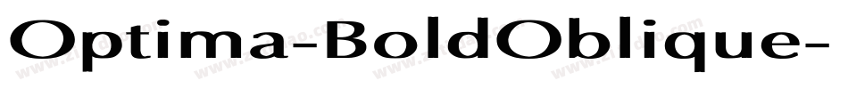 Optima-BoldOblique字体转换