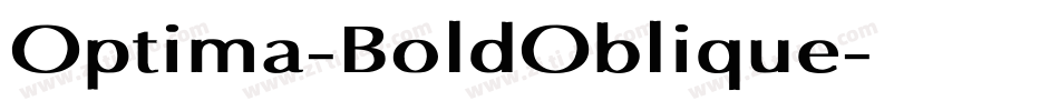 Optima-BoldOblique字体转换
