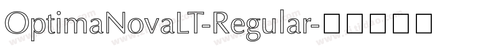 OptimaNovaLT-Regular字体转换