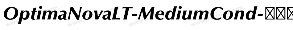 OptimaNovaLT-MediumCond字体转换