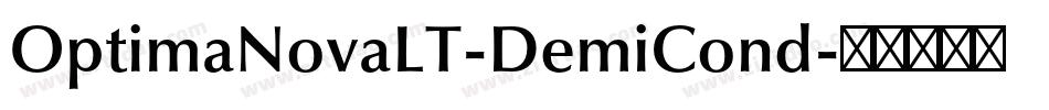 OptimaNovaLT-DemiCond字体转换