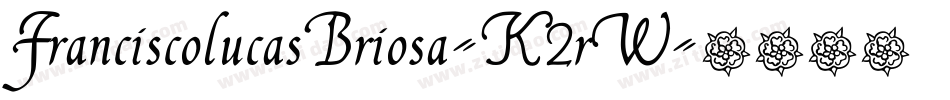 FranciscolucasBriosa-K2rW字体转换