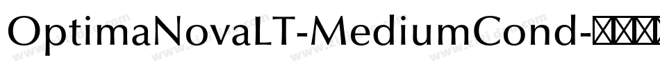 OptimaNovaLT-MediumCond字体转换