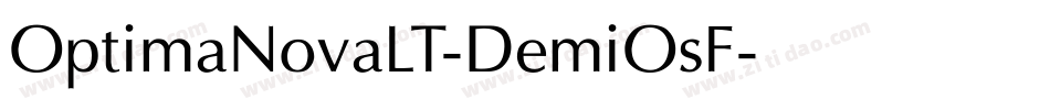 OptimaNovaLT-DemiOsF字体转换
