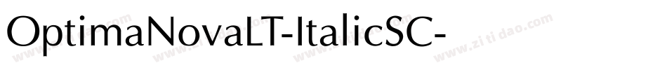 OptimaNovaLT-ItalicSC字体转换