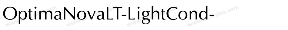 OptimaNovaLT-LightCond字体转换