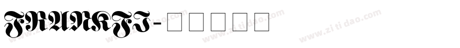 FRANKFI字体转换