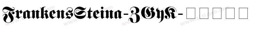 FrankensSteina-ZGyK字体转换