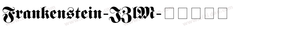 Frankenstein-JZlM字体转换