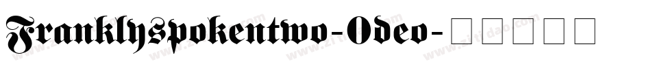 Franklyspokentwo-0deo字体转换