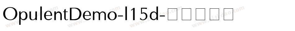 OpulentDemo-l15d字体转换