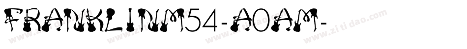 FranklinM54-A0am字体转换