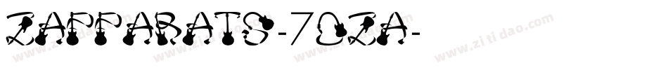 Zappabats-7OzA字体转换