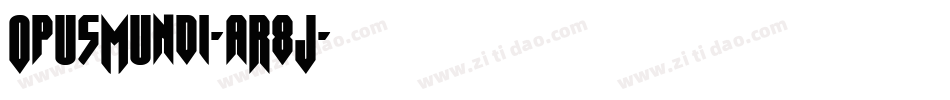 OpusMundi-aR8J字体转换