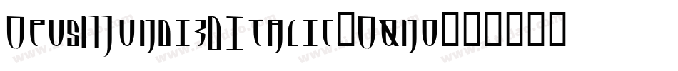 OpusMundi3DItalic-O0no字体转换