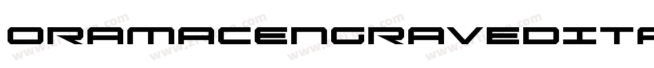 OramacEngravedItalic-342M字体转换