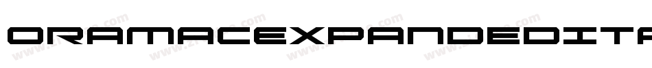 OramacExpandedItalic-pYLD字体转换