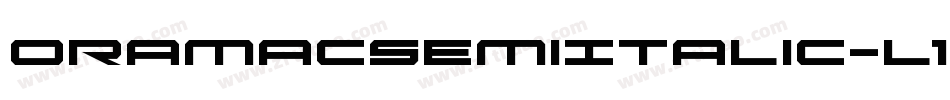 OramacSemiItalic-l17w字体转换
