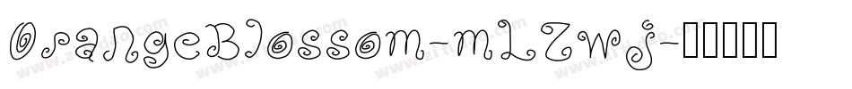 OrangeBlossom-mLZwj字体转换