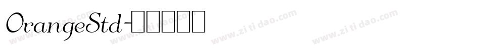 OrangeStd字体转换