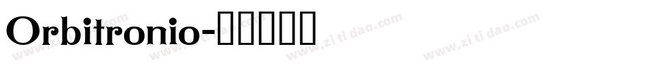 Orbitronio字体转换