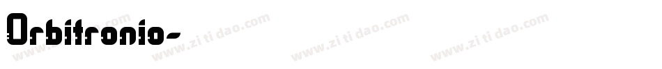 Orbitronio字体转换
