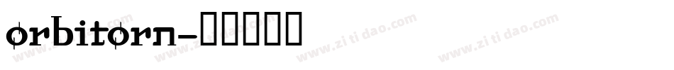 orbitorn字体转换